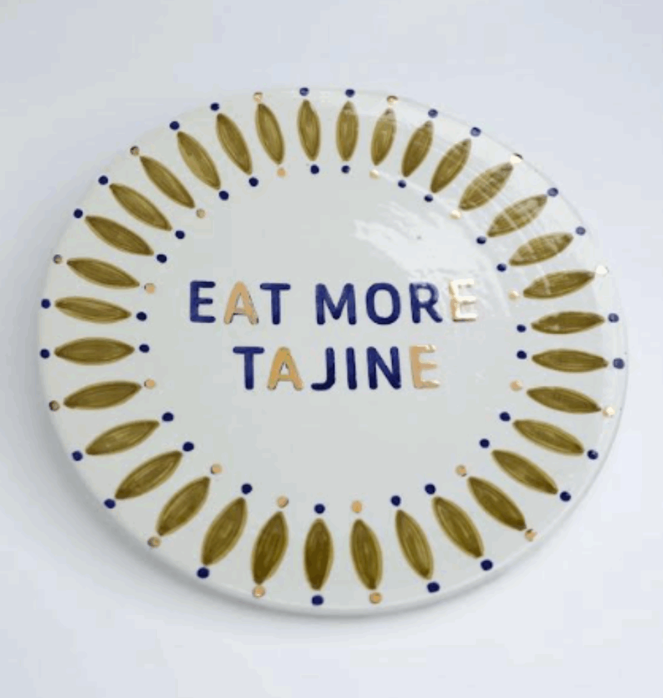 Grande assiette “Eat More Tajine” – Ø26 cm –